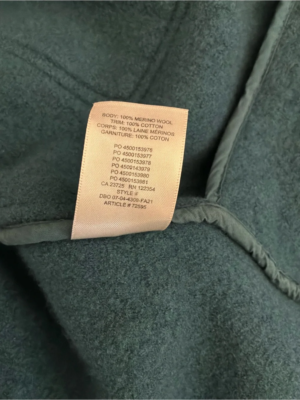 WILFRED FREE | ARITZIA GANNA GREEN SHACKET - Picture 5 of 5